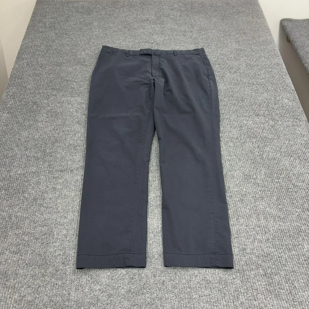 Polo Ralph Lauren Pants Mens 36/30 Navy Blue Cotton Blend Stretch Straight Fit